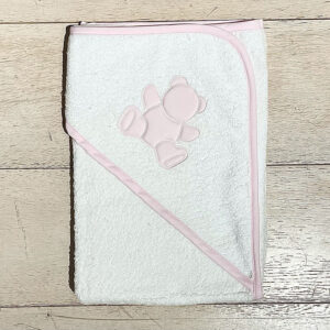 For You Newborn Bathrobe Pampering Pink Bear