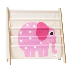 3 Sprouts Front Bookcase PINK ELEPHANT