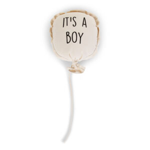 Childhome Birth Bow Canvas balloon "IT'S A BOY"
