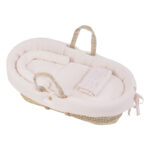Dili Best Baby Basket in Palma Natural TALC PINK
