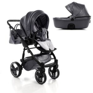 Junama Duo Termo in Anthracite Gray Leather Black Frame