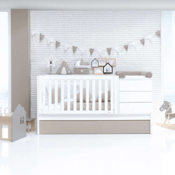 Alondra Konver Sero Even Convertible Cot with 2 ARENA second pull-out bed frame