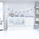Konver Sero Bubble cot with WHITE second pull-out bed frame