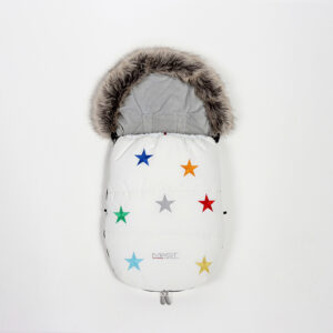Mast Swiss Car Seat Bag Mini-MA-FM6 Stars Embroidery White