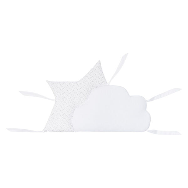 Бампер в виде облака и звезды Picci Bumper for Air Bed GRAY