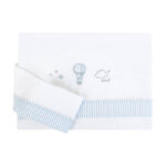 Set of sheets Set of sheets for cradle / pram Aria Picci LIGHT BLUE