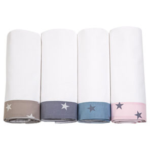 Picci Bed Sheets Set Lella 3 pcs Fantasy SAND STAR, GRAY STAR, BLUE STAR, PINK STAR