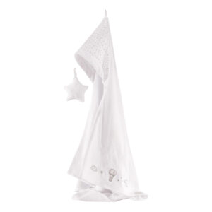 Банный халат Picci для новорожденных Aria WHITE AND GREY