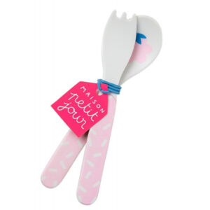 TUTTI FRUTTI 2-piece children's cutlery set by Petit Jour Paris