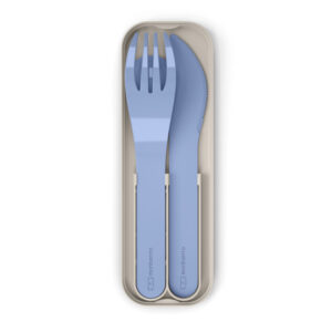 Monbento Cutlery Set in Biodegradable Plastic - Blue Infinity