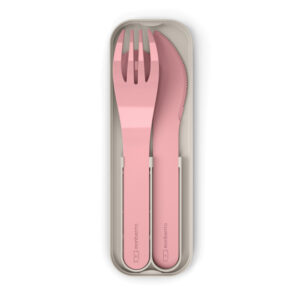Monbento Cutlery Set in Biodegradable Plastic - Blush Pink