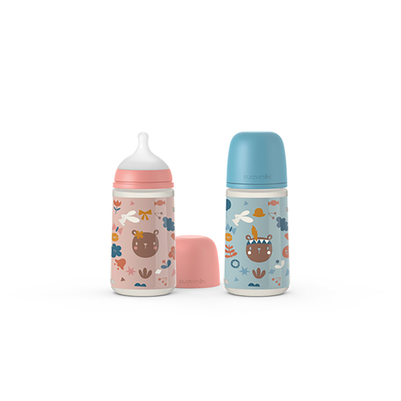 Suavinex Baby Bottle 270 ml SX Pro Symmetrical Teat, Medium flow - Into The  Forest