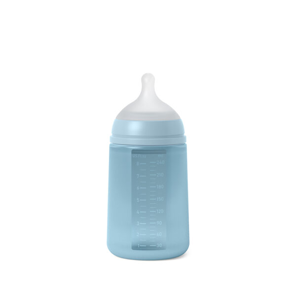 Acquista Bottiglia D'acqua Per Baby Biberon Silicone Biberon Per Bambini  (nessun Certificato Fda, BPA Gratuito) - Blu/240 ml dalla Cina